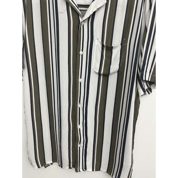 Vintage Re-mastered Men’s Shirt Size L Button Down Short Sleeve Collared - Picture 6 of 8